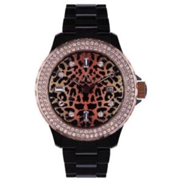 NWT ToyWatch only time safari Tatoo leopard black main image 11